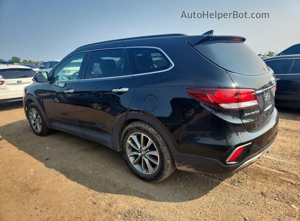 KM8SM4HF4HU220142 2017 HYUNDAI SANTA Black Trasero izquierdo