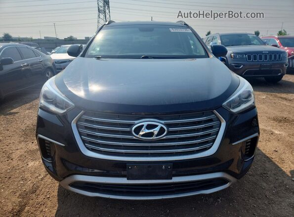KM8SM4HF4HU220142 2017 HYUNDAI SANTA Black Vista frontal