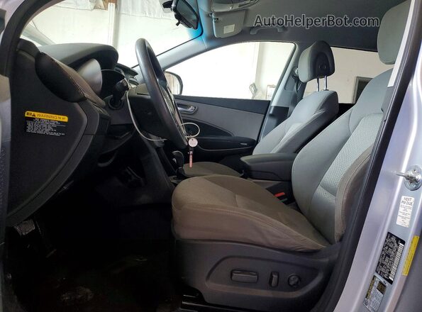 KM8SM4HF5HU187247 2017 HYUNDAI SANTA Silver წინა სალონის ხედი