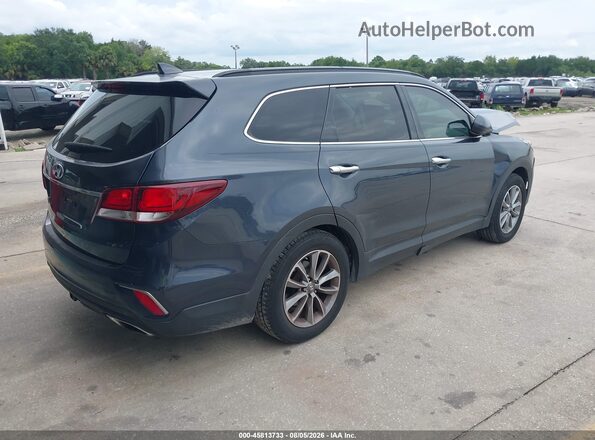KM8SM4HF5HU239721 2017 HYUNDAI SANTA FE Синий Задняя правая четверть