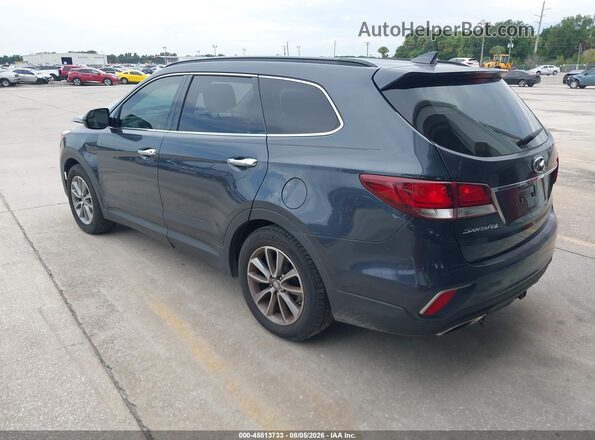 KM8SM4HF5HU239721 2017 HYUNDAI SANTA FE Синий Задняя левая четверть