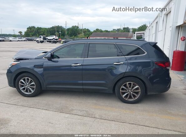 KM8SM4HF5HU239721 2017 HYUNDAI SANTA FE Синий Панорамный вид салона 360°