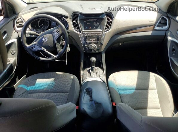 KM8SM4HF7HU184253 2017 HYUNDAI SANTA Черный Вид панели приборов