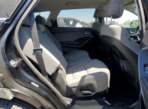 KM8SM4HF7HU184253 2017 HYUNDAI SANTA Черный Вид задней части салона