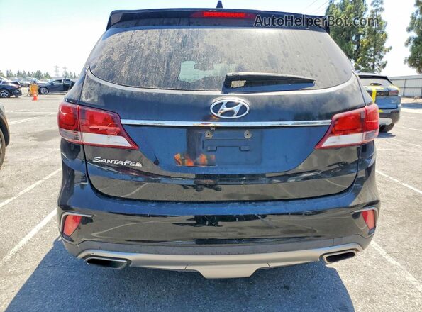 KM8SM4HF7HU184253 2017 HYUNDAI SANTA Черный Вид сзади