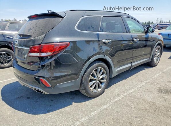 KM8SM4HF7HU184253 2017 HYUNDAI SANTA Черный Задняя правая четверть