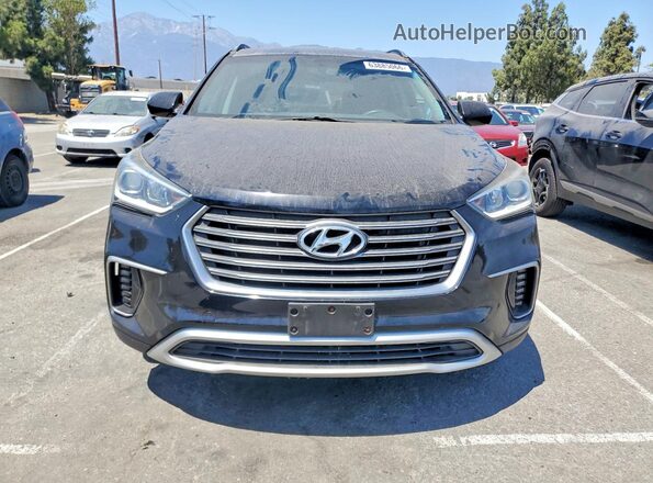 KM8SM4HF7HU184253 2017 HYUNDAI SANTA Черный Вид спереди