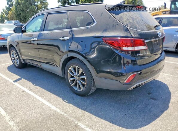 KM8SM4HF7HU184253 2017 HYUNDAI SANTA Черный Задняя левая четверть