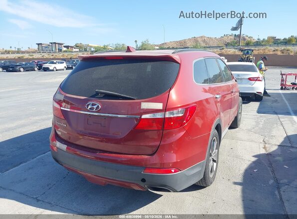 KM8SM4HF9GU143315 2016 HYUNDAI SANTA FE Red უკანა მარჯვენა