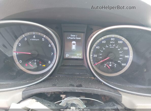 KM8SM4HF9GU143315 2016 HYUNDAI SANTA FE Red უკანა სავარძლების ხედი