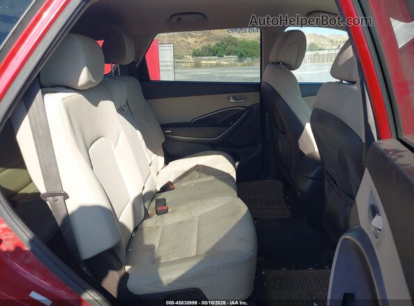 KM8SM4HF9GU143315 2016 HYUNDAI SANTA FE Red VIN კოდის სტიკერის ხედი
