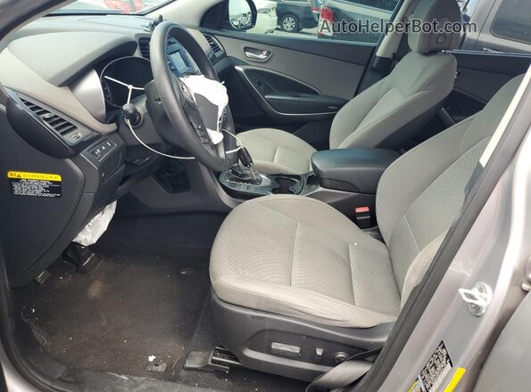 KM8SM4HF9GU162074 2016 HYUNDAI SANTA Silver Vista interior delantera