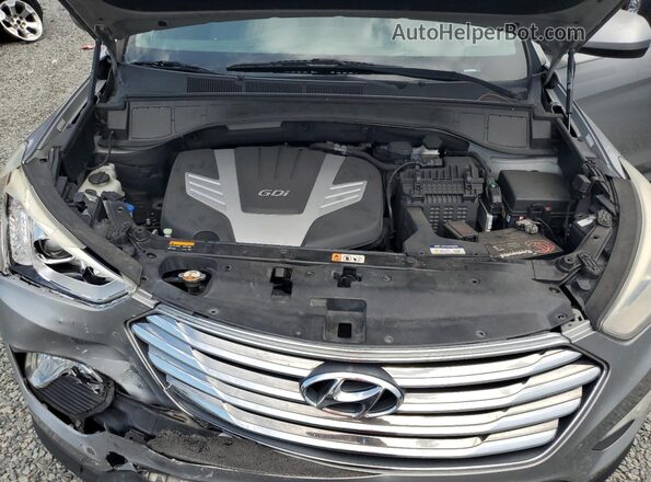 KM8SM4HF9GU162074 2016 HYUNDAI SANTA Silver Vista interior trasera