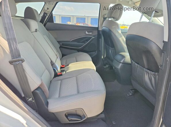 KM8SM4HF9HU201151 2017 HYUNDAI SANTA White Вид задньої частини салону
