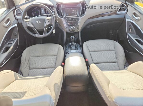 KM8SM4HF9HU201151 2017 HYUNDAI SANTA White Вид панелі приладів