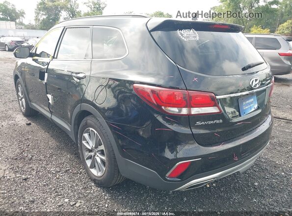 KM8SM4HFXHU223448 2017 HYUNDAI SANTA FE Black უკანა მარცხენა