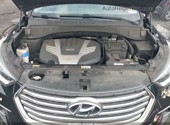KM8SM4HFXHU223448 2017 HYUNDAI SANTA FE Black უკანა ხედი
