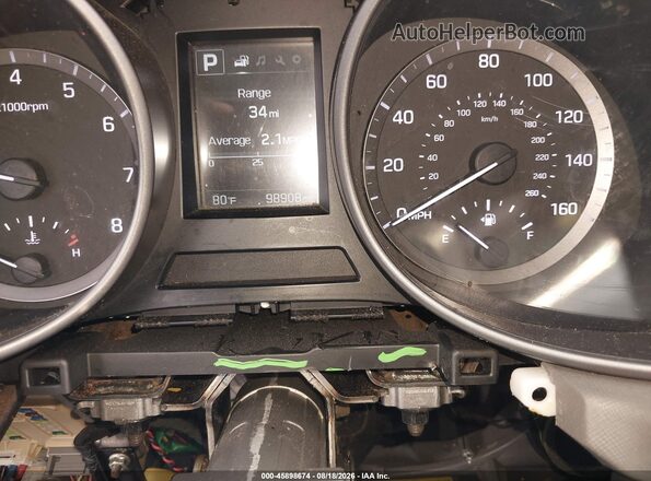 KM8SM4HFXHU223448 2017 HYUNDAI SANTA FE Black უკანა სავარძლების ხედი