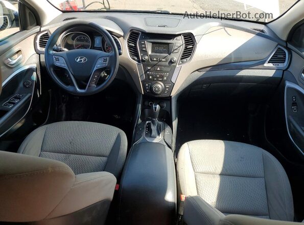 KM8SMDHF0GU145809 2016 HYUNDAI SANTA White Dashboard view
