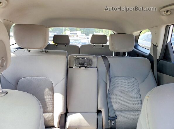 KM8SMDHF0GU145809 2016 HYUNDAI SANTA White Rear seats view