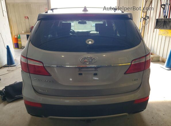 KM8SMDHF2GU144077 2016 HYUNDAI SANTA Серебряный Вид сзади