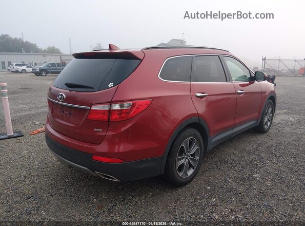 KM8SMDHF2GU161512 2016 HYUNDAI SANTA FE Red Tył prawy