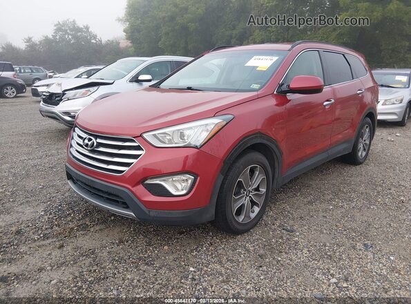 KM8SMDHF2GU161512 2016 HYUNDAI SANTA FE Red Przód lewy