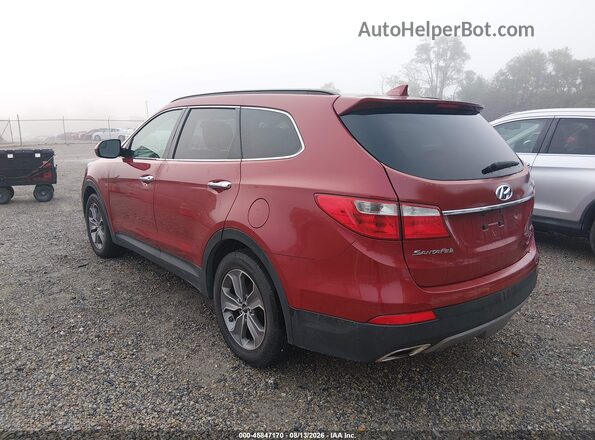 KM8SMDHF2GU161512 2016 HYUNDAI SANTA FE Red Tył lewy