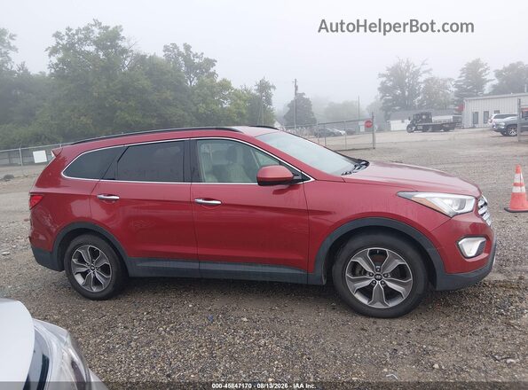 KM8SMDHF2GU161512 2016 HYUNDAI SANTA FE Red Widok wnętrza z tyłu