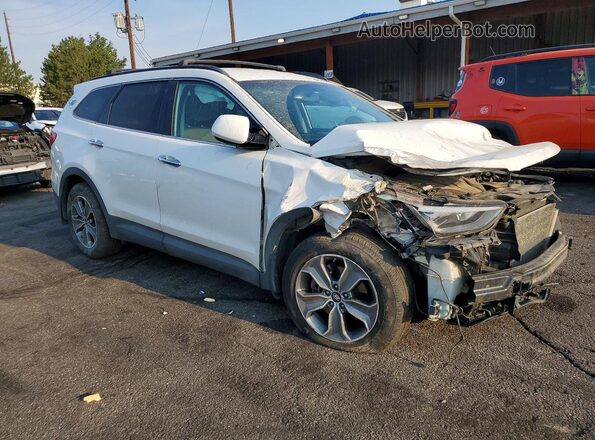 KM8SMDHF3GU147828 2016 HYUNDAI SANTA White Delantero derecho