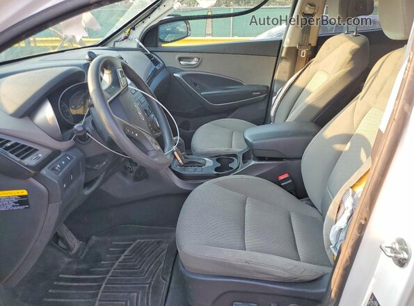 KM8SMDHF3GU147828 2016 HYUNDAI SANTA White Vista interior delantera