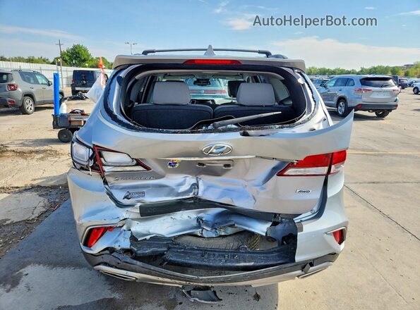 KM8SMDHF3HU187859 2017 HYUNDAI SANTA Silver უკანა ხედი