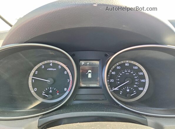 KM8SMDHF3HU187859 2017 HYUNDAI SANTA Silver ხელსაწყოთა პანელის ხედი
