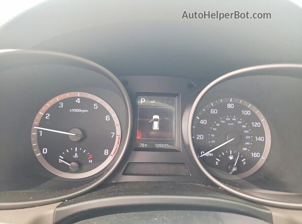 KM8SMDHF3HU210573 2017 HYUNDAI SANTA Silver Vista del cuadro de instrumentos