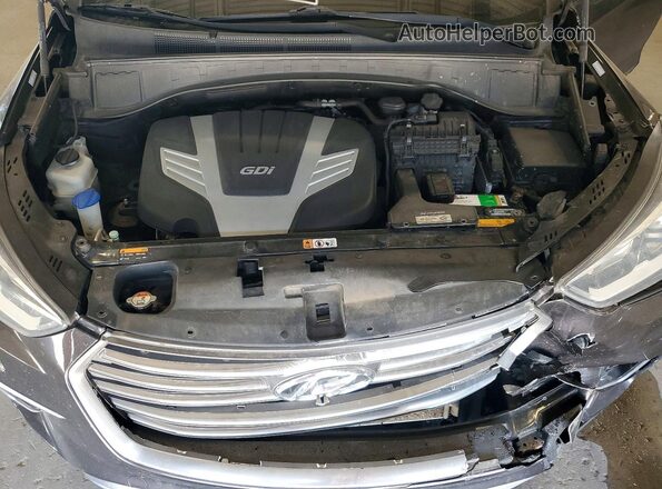 KM8SMDHF3JU292634 2018 HYUNDAI SANTA Black Widok komory silnika