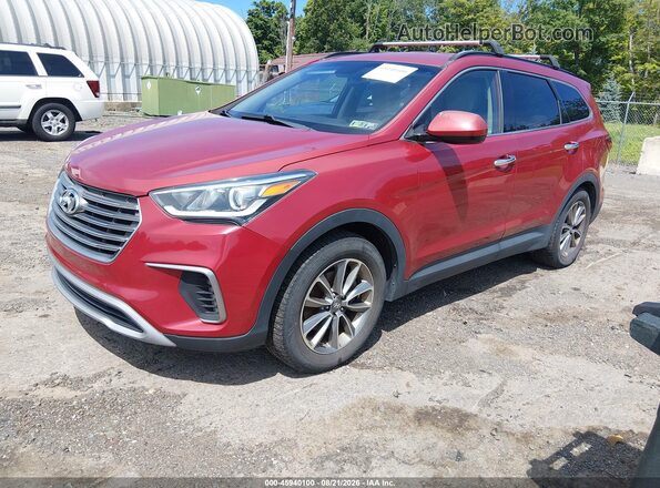KM8SMDHF6HU183675 2017 HYUNDAI SANTA FE Red Передня ліва чверть
