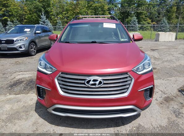 KM8SMDHF6HU183675 2017 HYUNDAI SANTA FE Red Вид щитка приладів