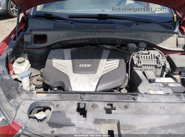 KM8SMDHF6HU183675 2017 HYUNDAI SANTA FE Red Вид ззаду