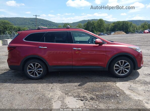 KM8SMDHF6HU183675 2017 HYUNDAI SANTA FE Red Вид задньої частини салону