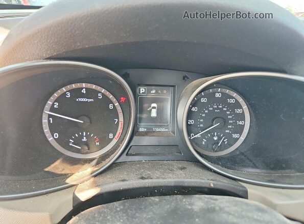 KM8SMDHF6JU263208 2018 HYUNDAI SANTA Black Սարքավորումների վահանակի տեսք