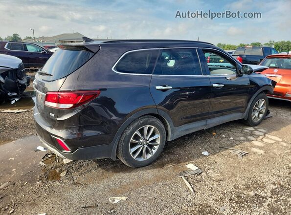 KM8SMDHF6JU263208 2018 HYUNDAI SANTA Black Հետևի աջ