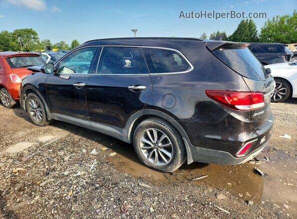 KM8SMDHF6JU263208 2018 HYUNDAI SANTA Black Հետևի ձախ