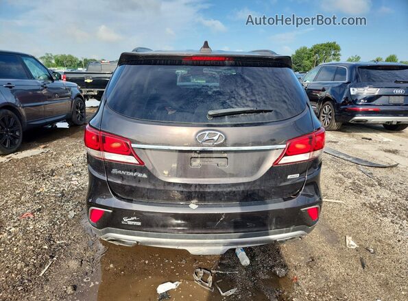 KM8SMDHF6JU263208 2018 HYUNDAI SANTA Black Հետևի տեսք