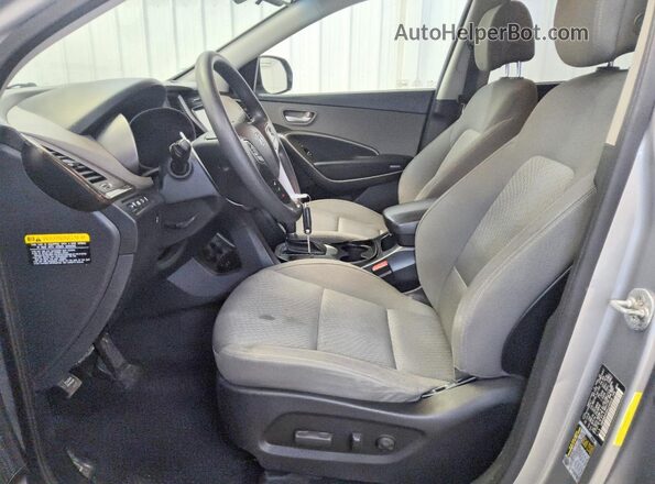 KM8SMDHF6KU298509 2019 HYUNDAI SANTA Silver Vista interior delantera