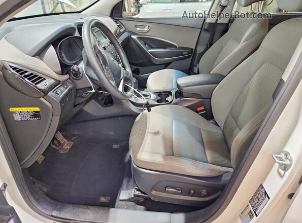 KM8SMDHF7GU156189 2016 HYUNDAI SANTA White Widok wnętrza z przodu