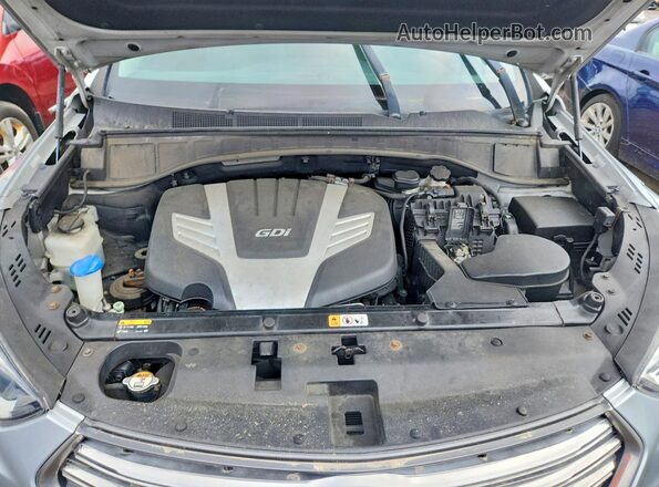 KM8SMDHF7HU178632 2017 HYUNDAI SANTA Silver Rear interior view