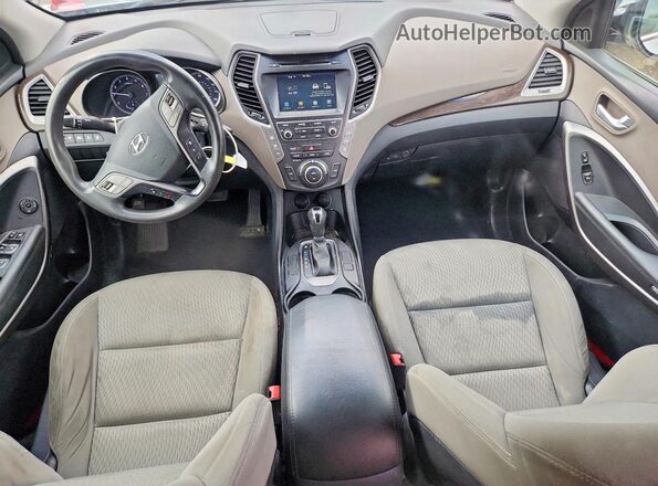 KM8SMDHF7HU178632 2017 HYUNDAI SANTA Silver Dashboard view