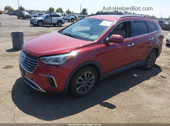 KM8SMDHF8HU176498 2017 HYUNDAI SANTA FE Red Przód lewy