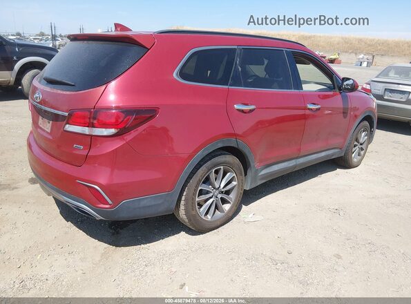KM8SMDHF8HU176498 2017 HYUNDAI SANTA FE Red Tył prawy