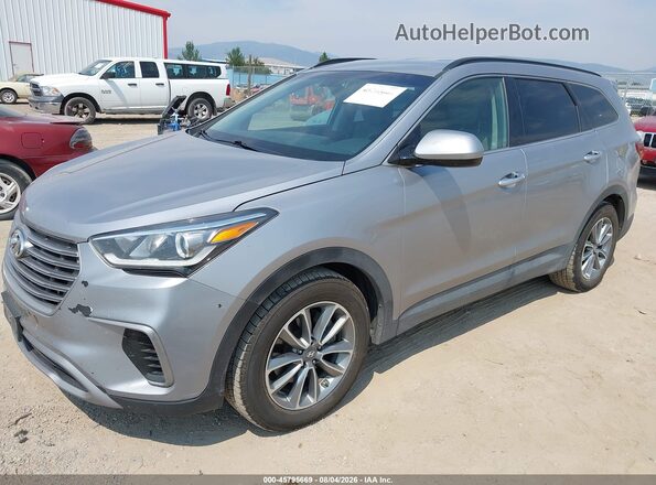 KM8SMDHF8HU201447 2017 HYUNDAI SANTA FE Silver Vista tres cuartos delantera izquierda